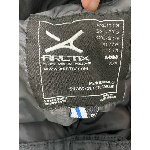 Arctix Essential Snow Pants MEDIUM Mens Black Winter Insulated - Picture 7 of 11